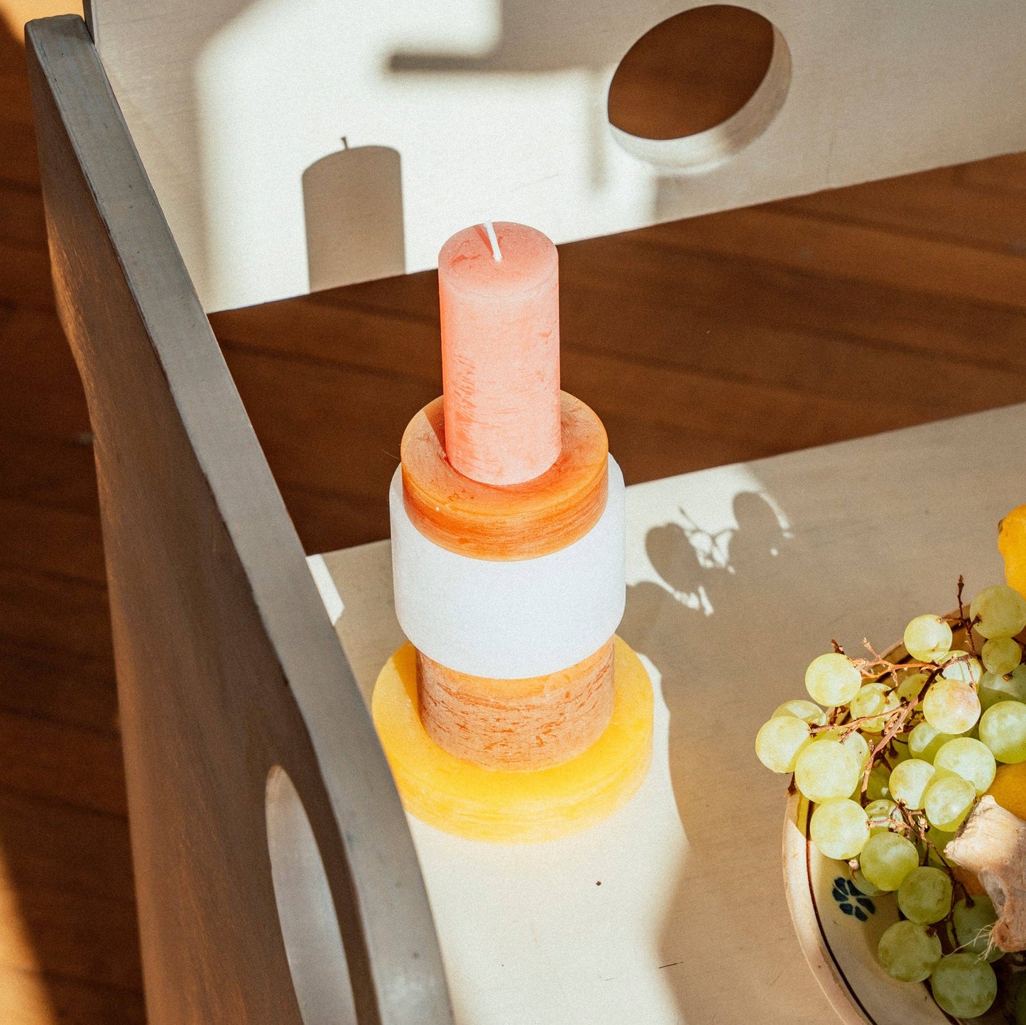 CANDL STACK 03- Yellow & Brown