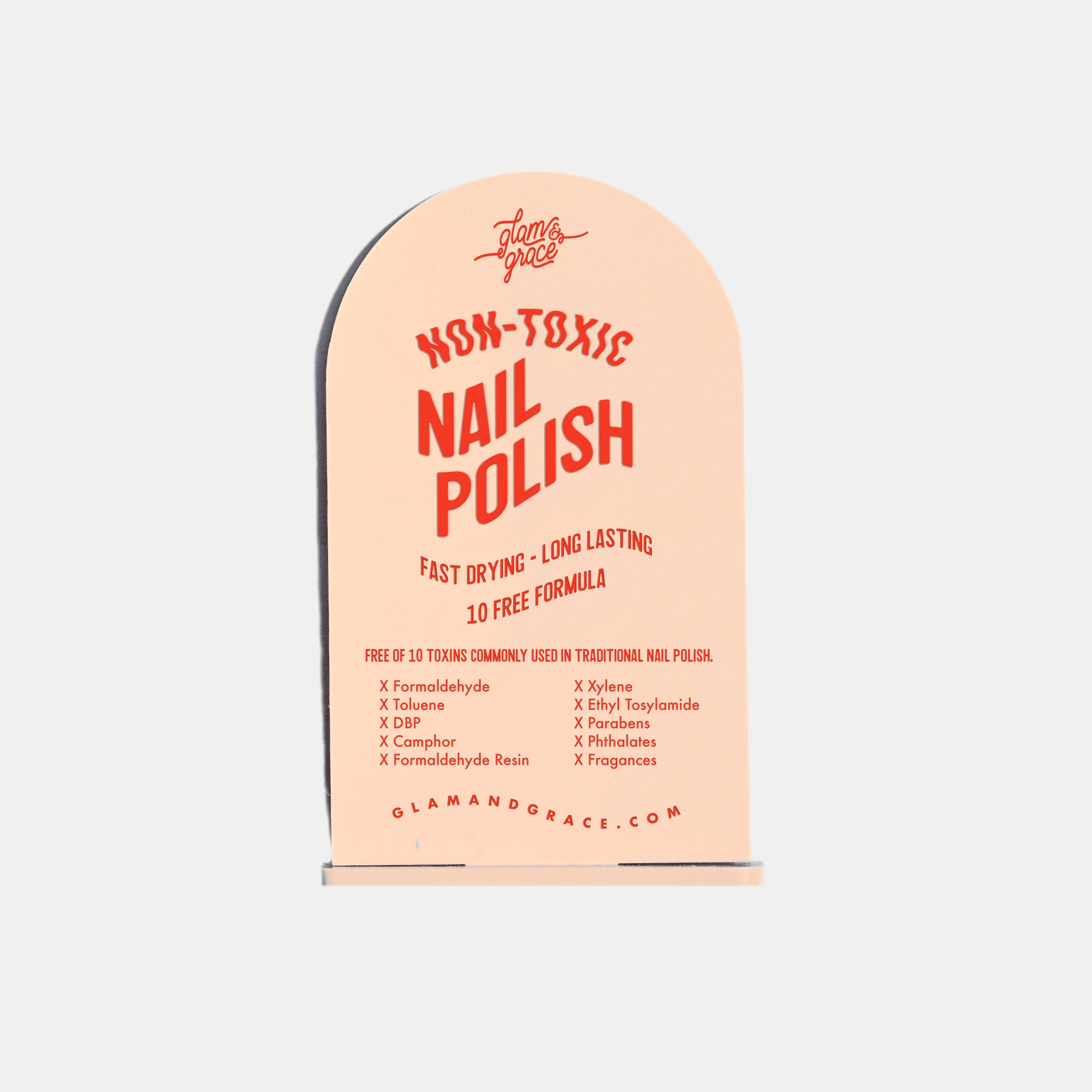 Glam&Grace | Display Signs | Medium Shelf Talker Red