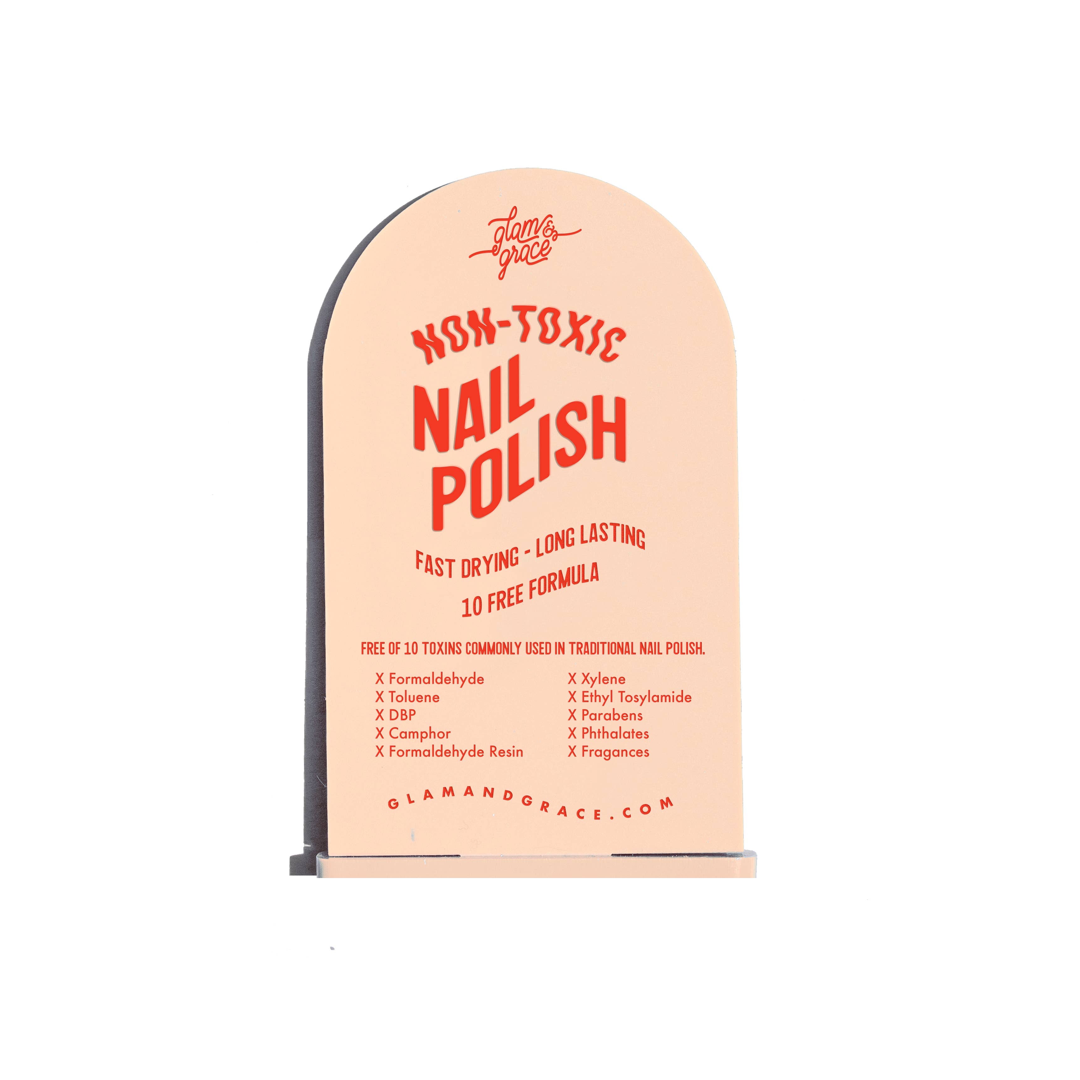 Glam&Grace | Display Signs | Medium Shelf Talker Red