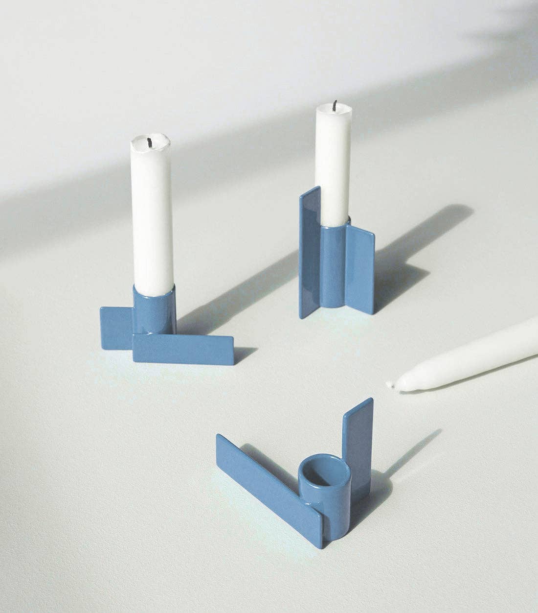 Icon candlestick 02, light blue