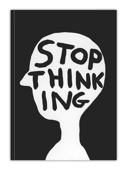 Funny Gift - David Shrigley A5 Notebook - top Thinking