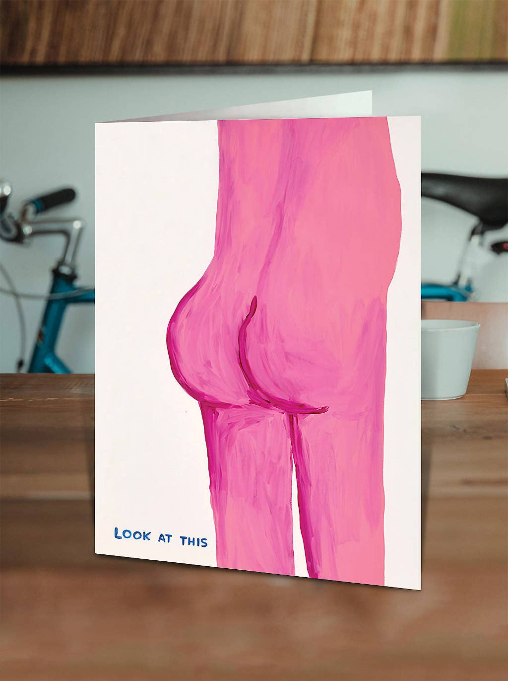 Funny Greetings Card By David Shrigley - Look At This Bum