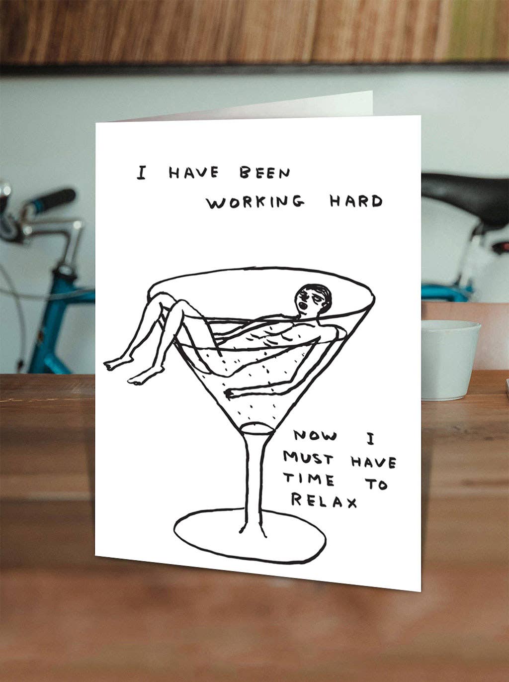 Funny Birthday Card - Time To Relax Greetings Card