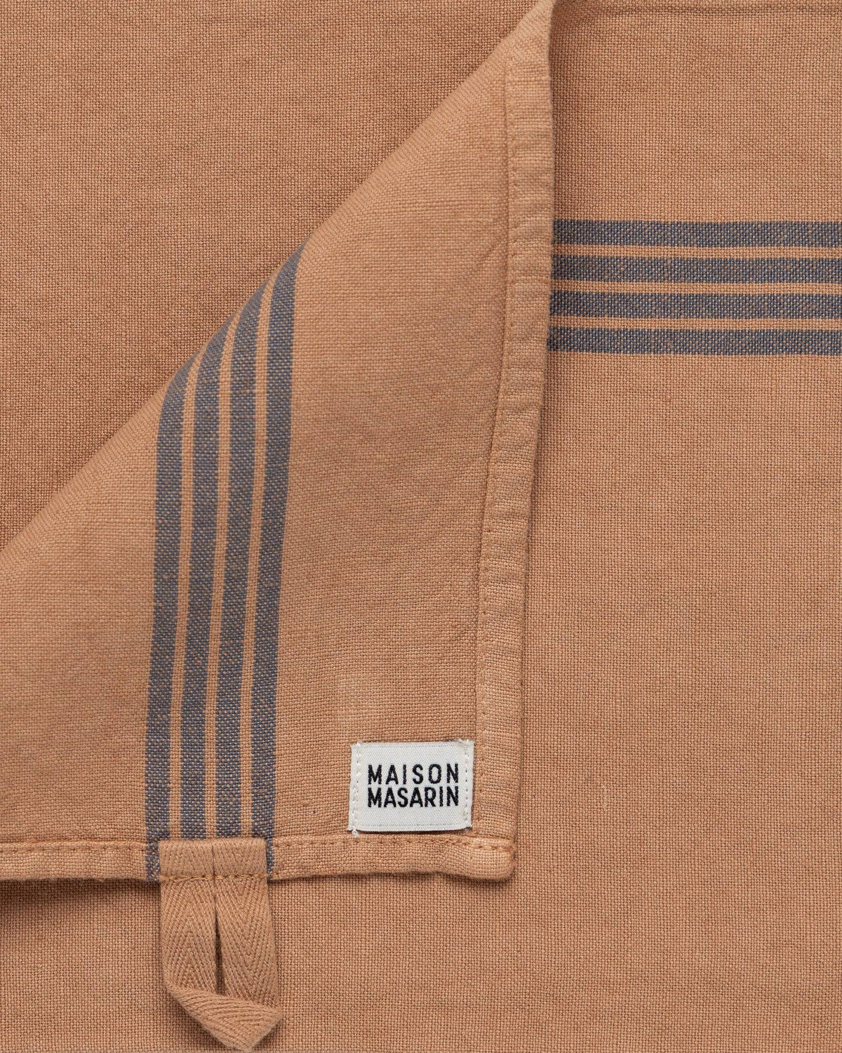 Linen-cotton tea towel: Grenade / Red stripe