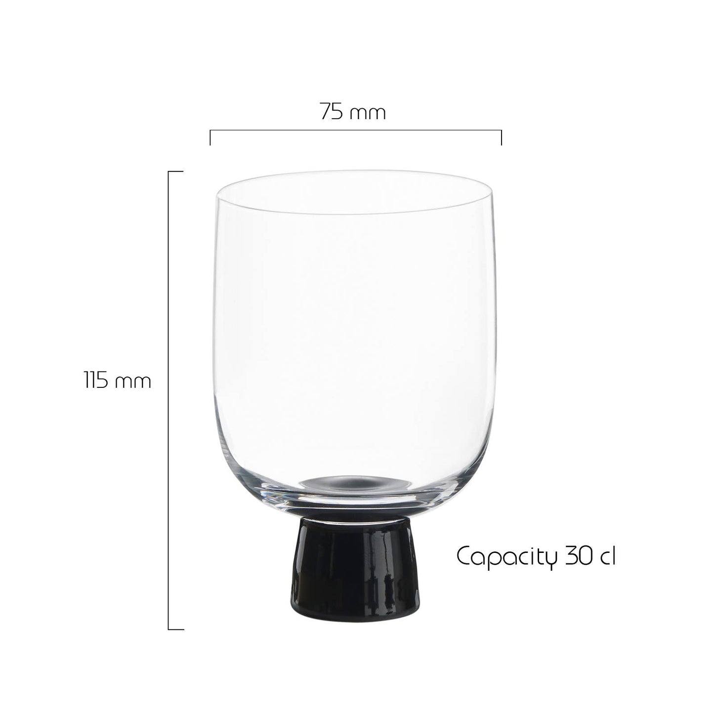 Set of 2 Oslo DOF Tumblers Black