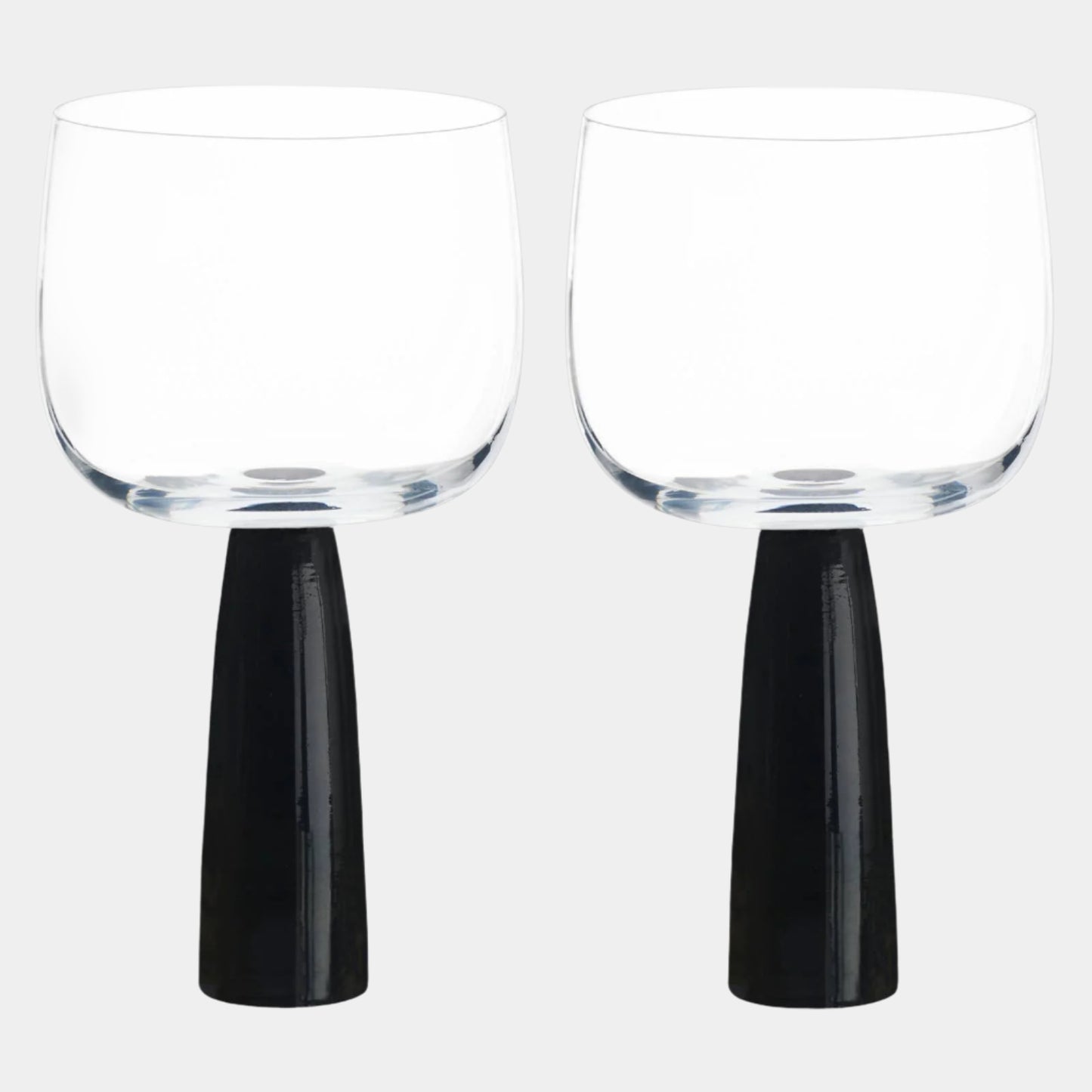 Set of 2 Oslo Gin Glasses Black