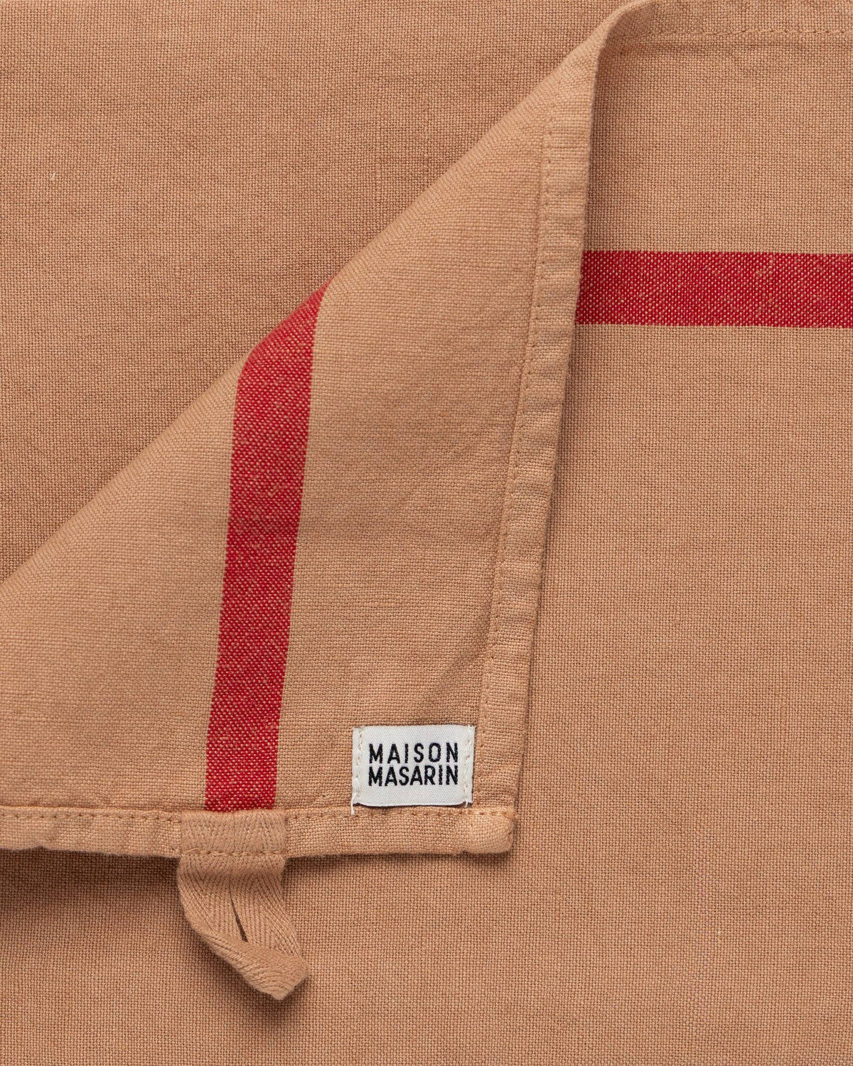 Linen-cotton tea towel: Grenade / Red stripe