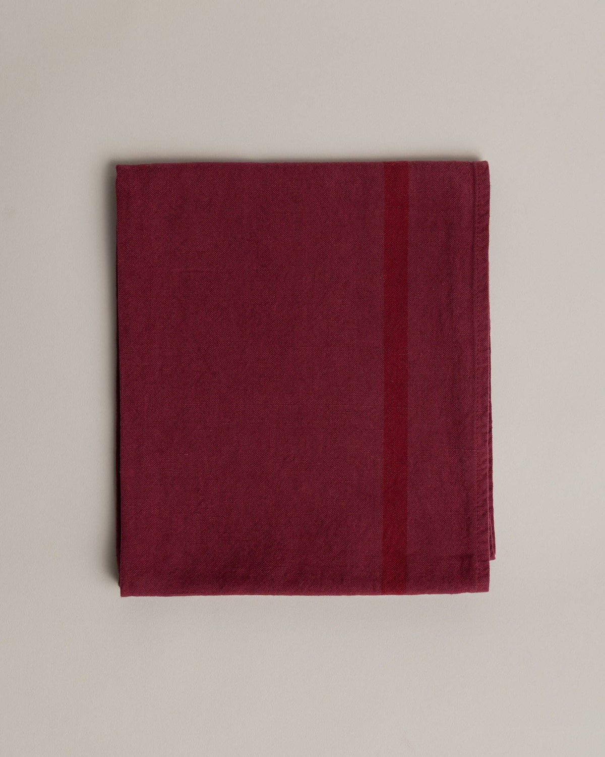 Linen-cotton tea towel: Grenade / Red stripe