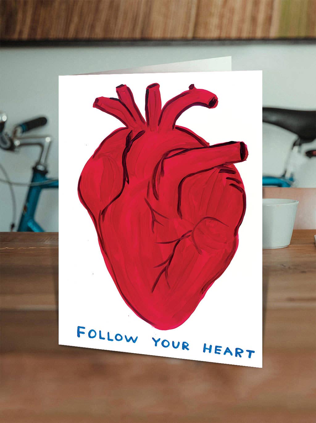 David Shrigley Funny Birthday Card - Follow Your Heart