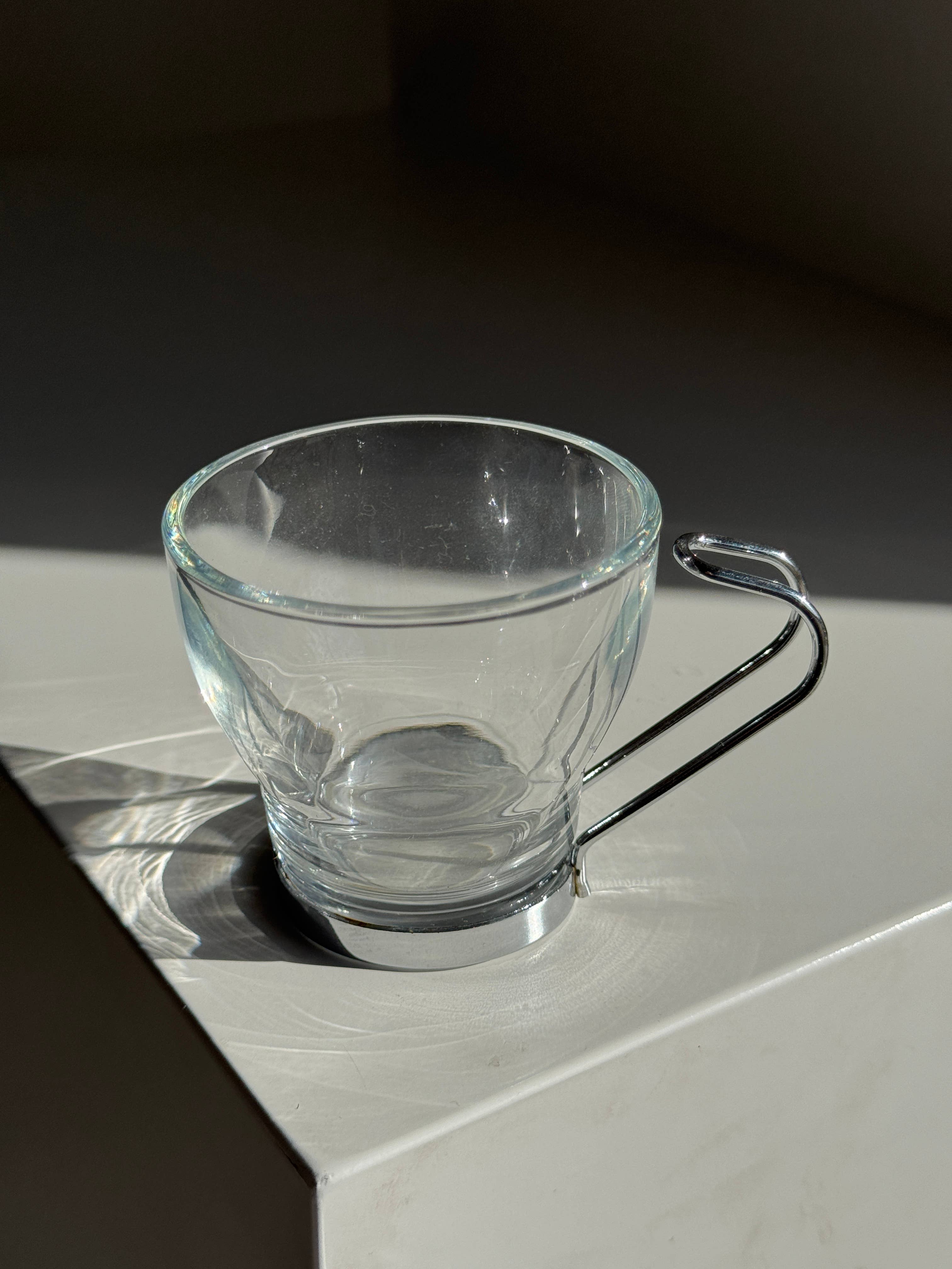 Set of 9 vintage Italian cups with metal handles