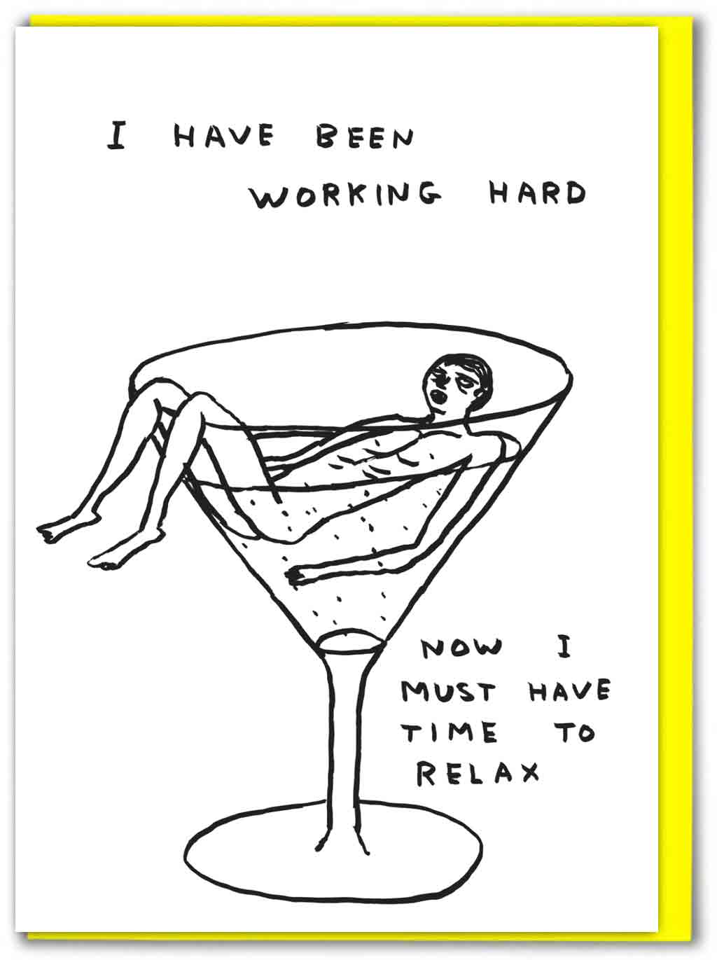 Funny Birthday Card - Time To Relax Greetings Card