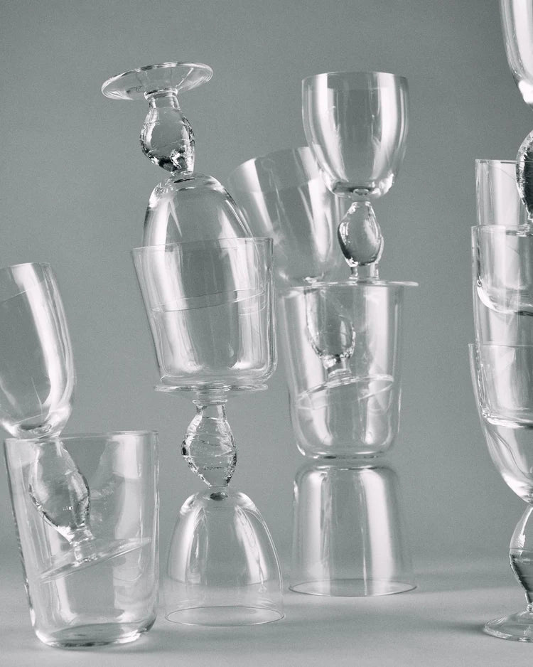 Red Wine Glass Out Of Lines