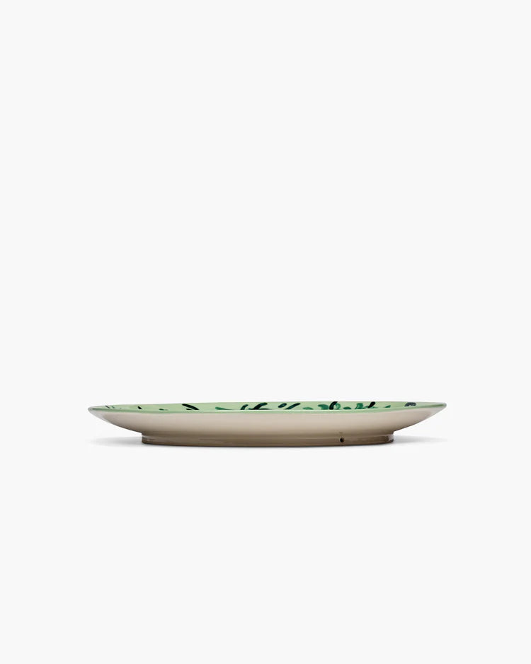 Serving Spring Serving Plate Green - Blue