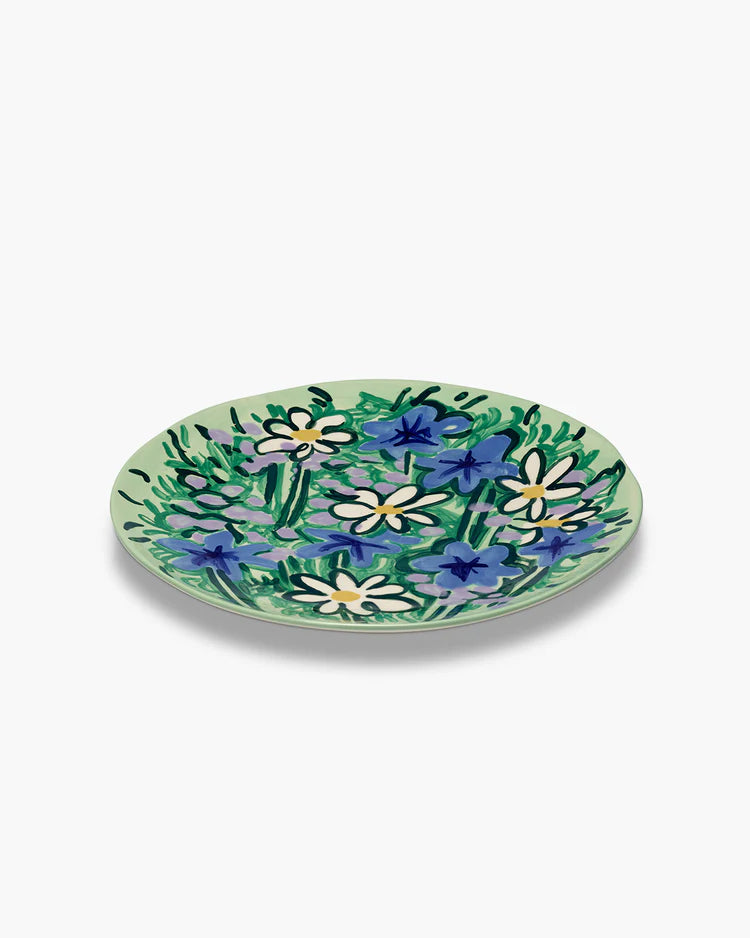 Serving Spring Serving Plate Green - Blue