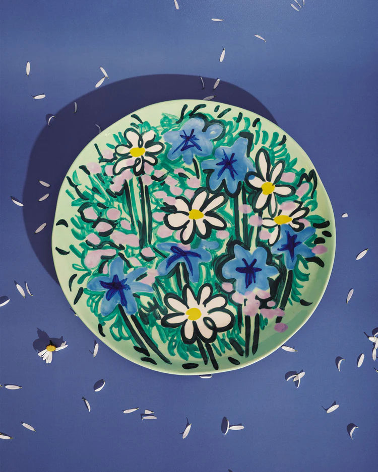 Serving Spring Serving Plate Green - Blue