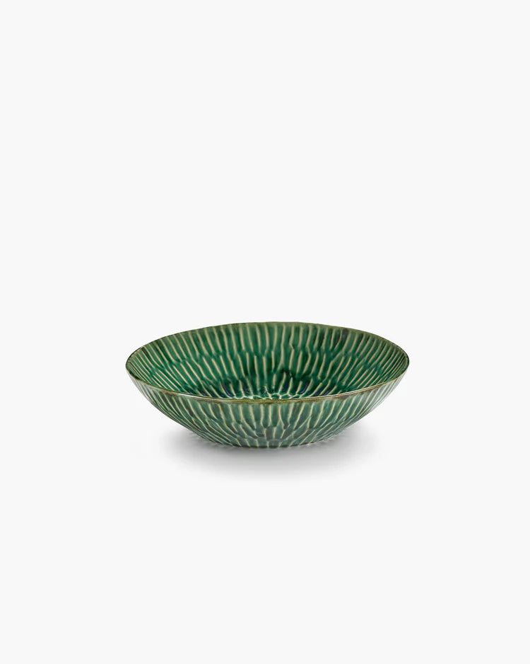 Serving Plate M Green Verde Lanza (set 2)