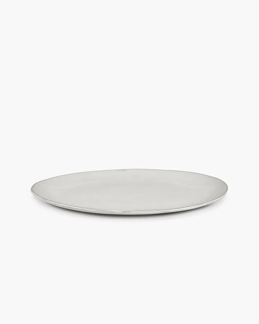 Oval plate off-white La Mère