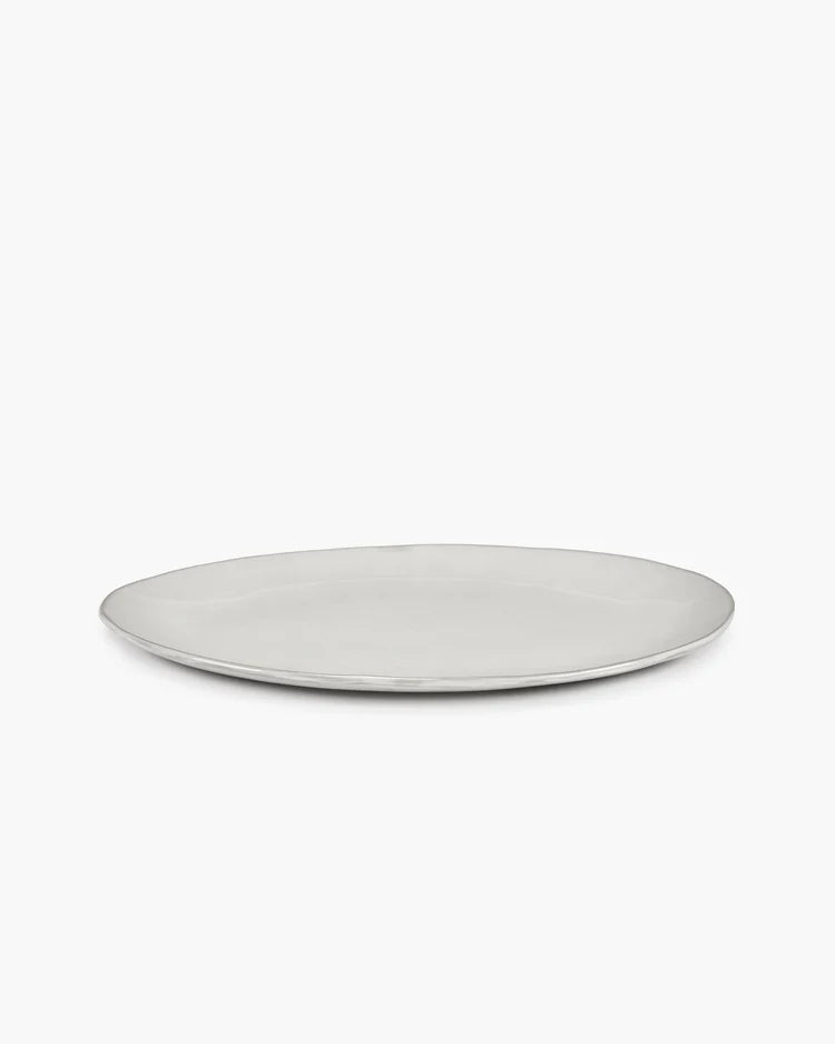 Oval plate off-white La Mère
