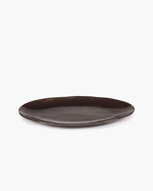 Oval plate ebony La Mère