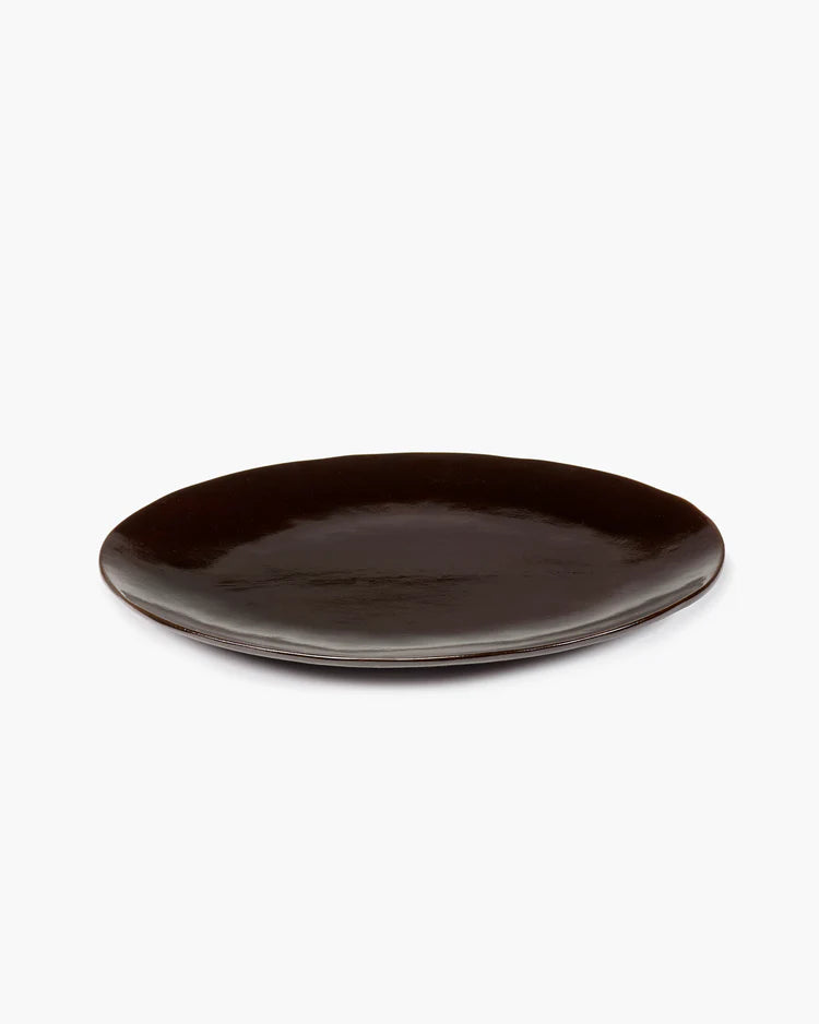 Oval plate ebony La Mère
