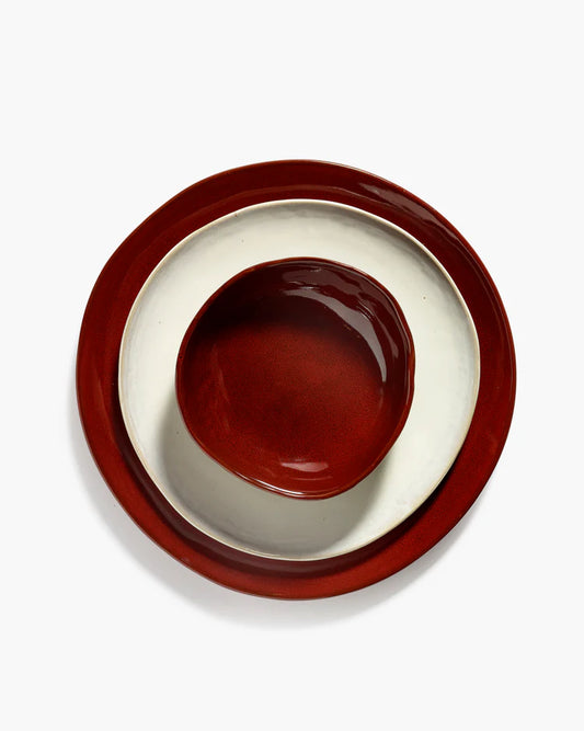 Starter plate (L) off-white La Mère