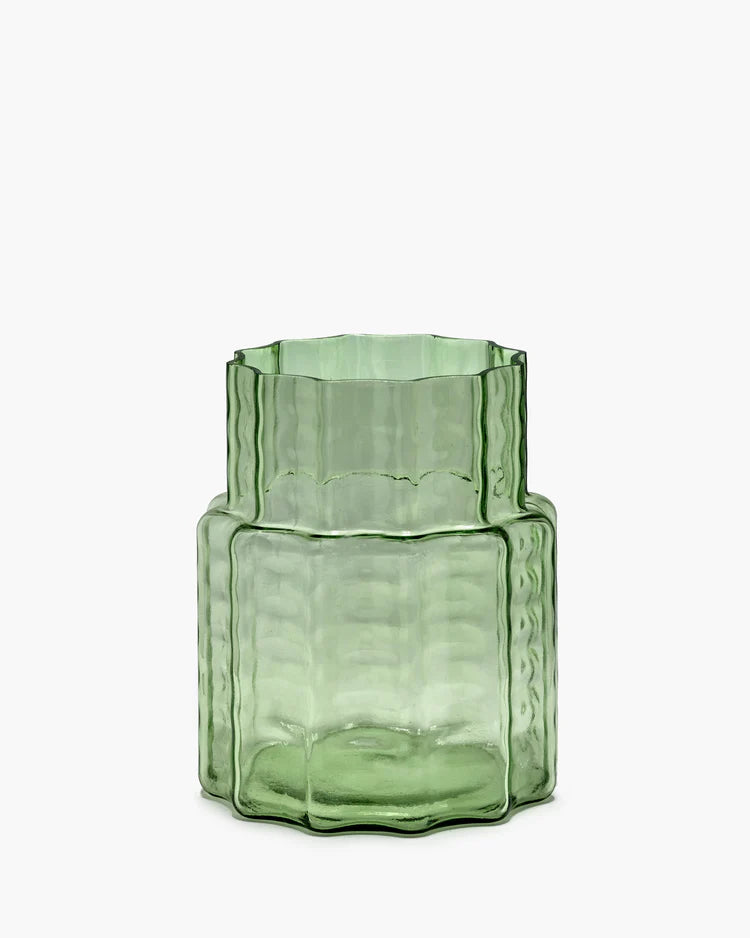 Waves Vase 04 Green