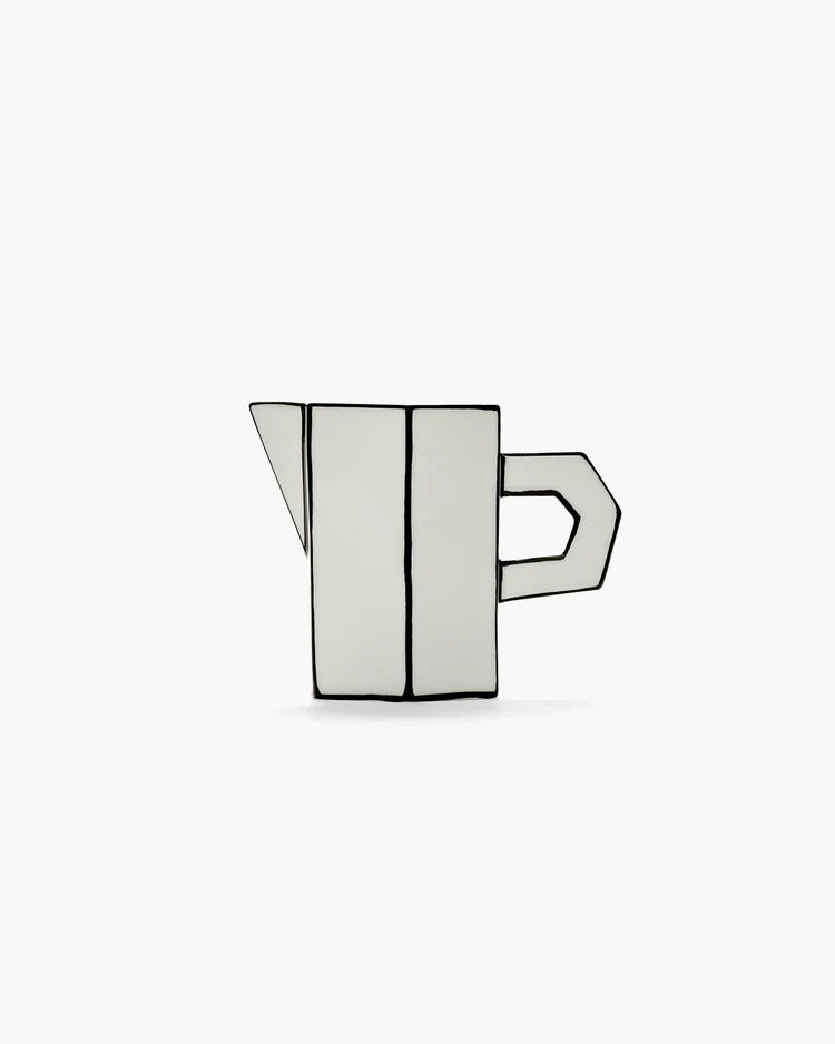Jug white - black Carte Blanche