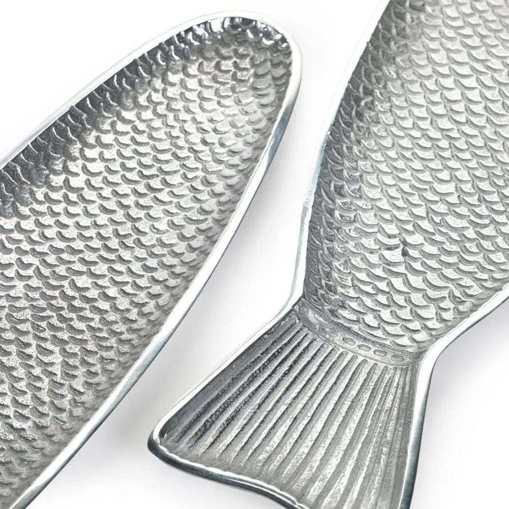 Serving bowl aluminium Fish