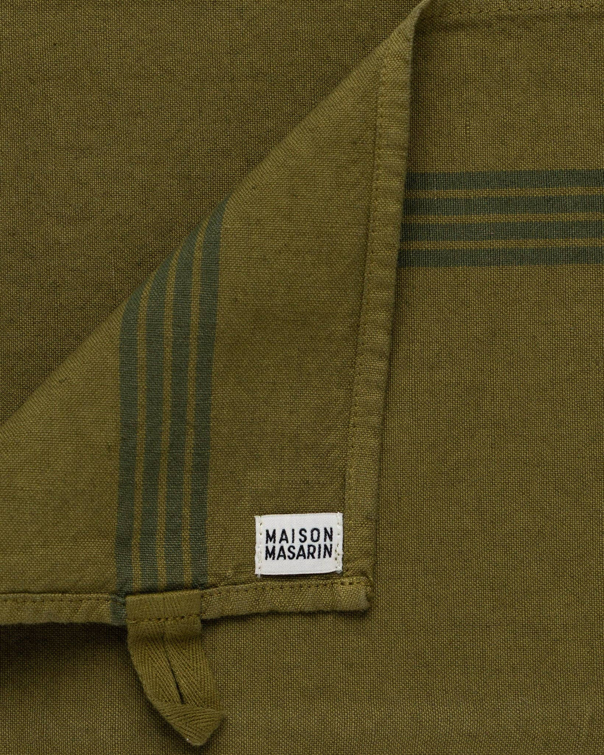 Linen-cotton tea towel: Grenade / Red stripe
