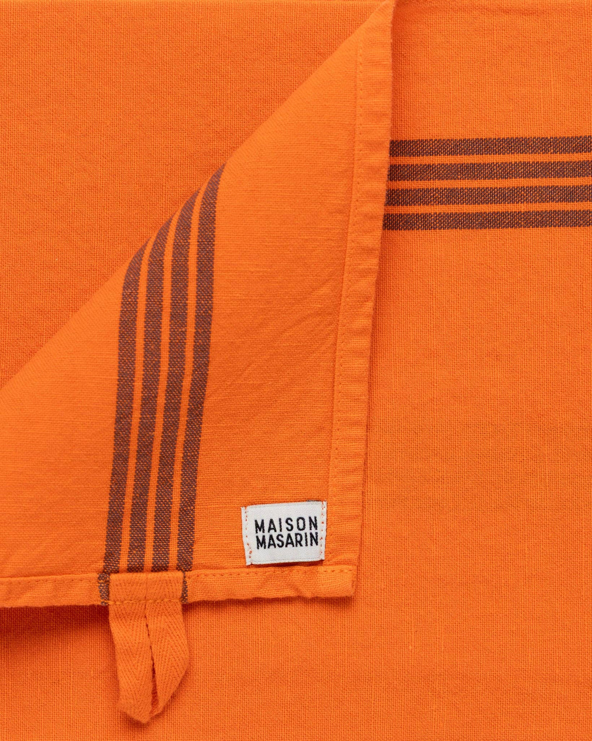 Linen-cotton tea towel: Grenade / Red stripe