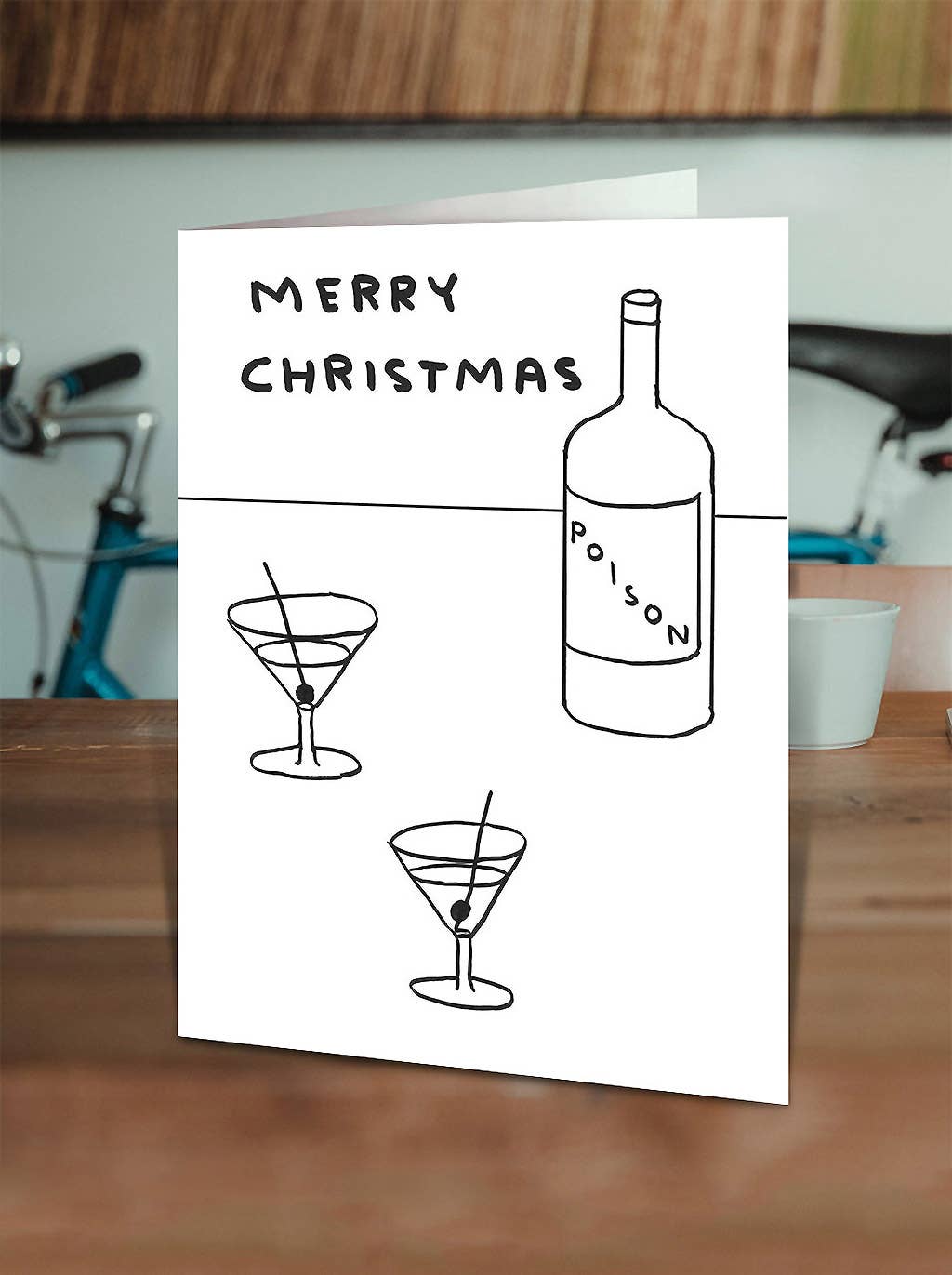 David Shrigley Funny Christmas Card - Christmas Poison Card