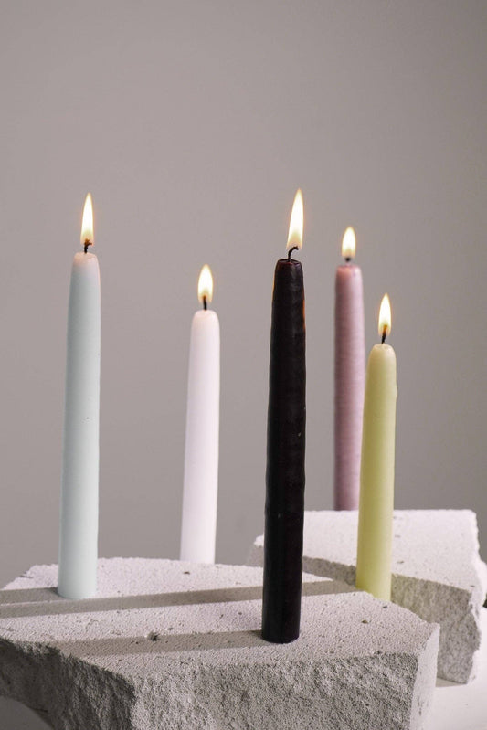 Handcrafted french stick candles - pack of 3