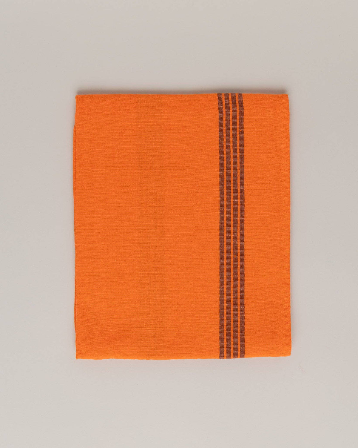 Linen-cotton tea towel: Ballerina / Pink and red stripes