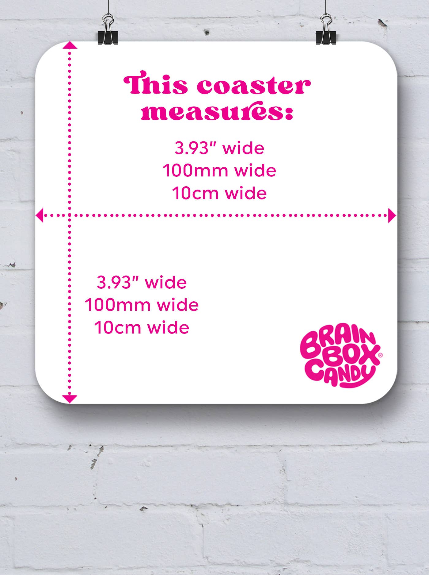 Funny Gift David Shrigley Coaster - Fucking Ace