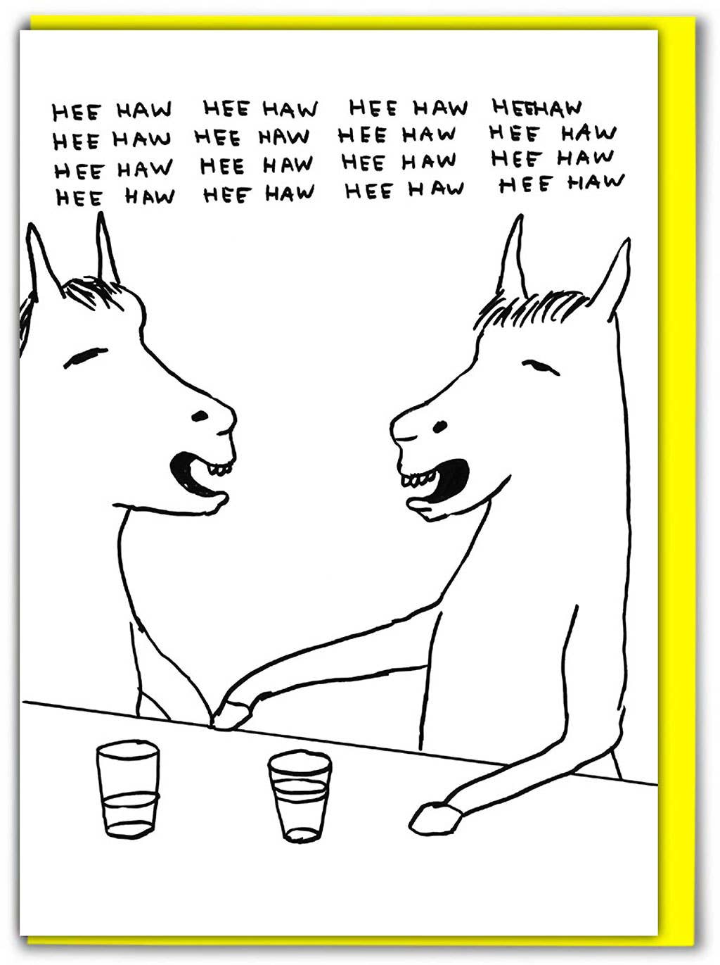 Funny Greetings Card By David Shrigley - HeeHaw